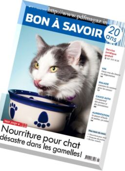 Bon a Savoir – Janvier 2018