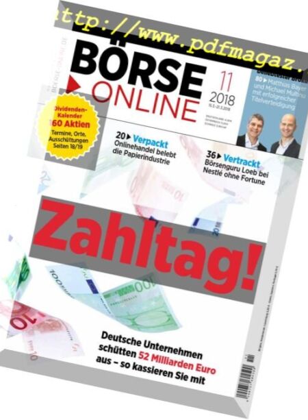 Borse Online – 15 Marz 2018 Cover