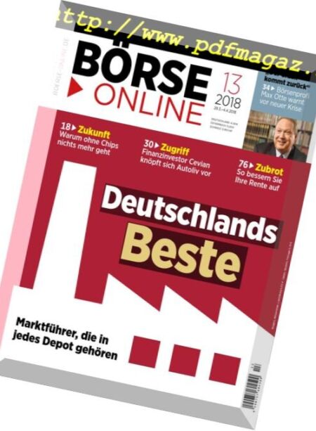 Borse Online – 29 Marz 2018 Cover
