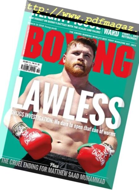 Boxing News – March 16, 2018 Cover