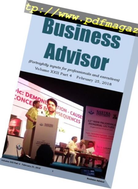 Business Advisor – 23 February 2018 Cover