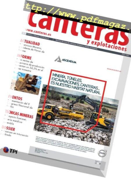Canteras y Explotaciones – enero 2018 Cover
