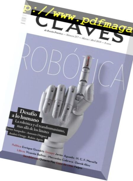 Claves de la Razon Practica – marzo-abril 2018 Cover
