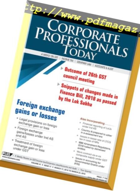Corporate Professional Today – 17 March 2018 Cover