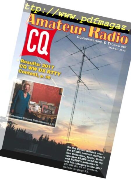 CQ Amateur Radio – March 2018 Cover