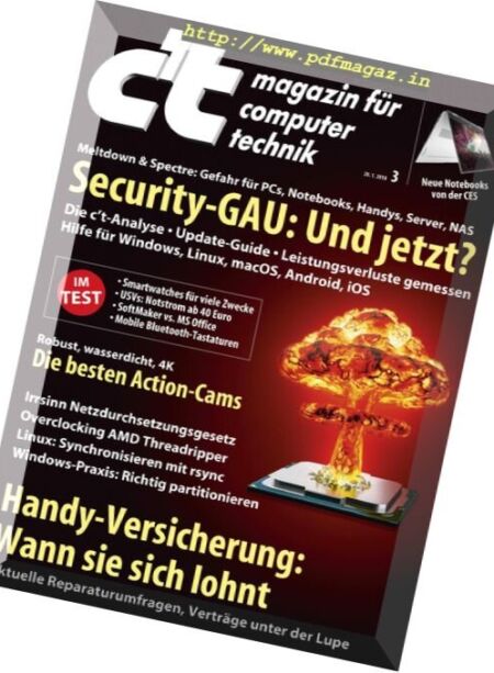 c’t Magazin – 20 Januar 2018 Cover