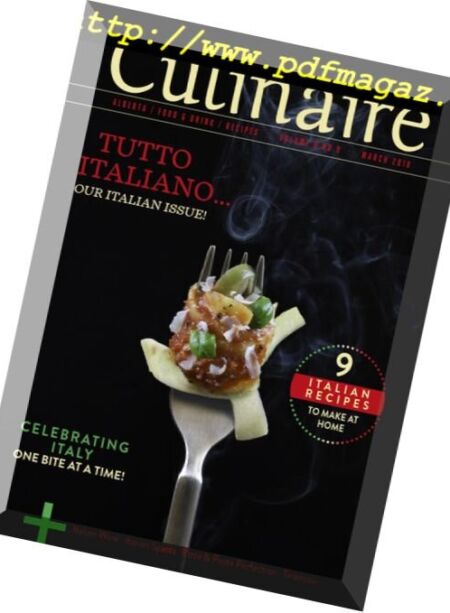 Culinaire Magazine – March 2018 Cover