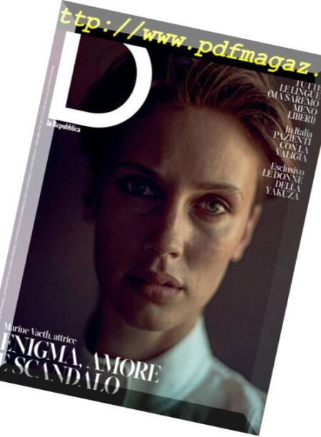 D la Repubblica – 24 Febbraio 2018 Cover