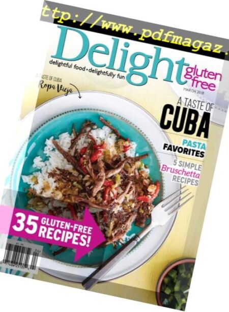 Delight Gluten Free – February 2018 Cover