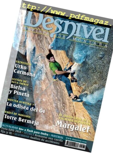Desnivel – marzo 2018 Cover