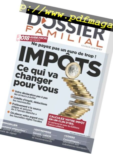Dossier Familial – fevrier 2018 Cover