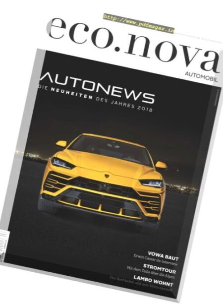 eco.nova – Spezial Auto 2018 Cover
