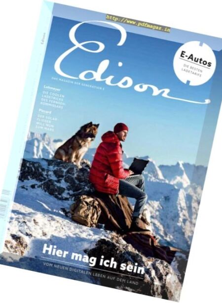 Edison – Nr.1, 2018 Cover