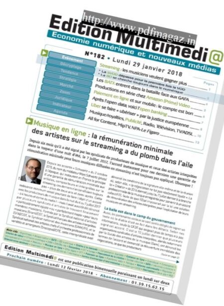 Edition Multimedia – janvier 2018 Cover
