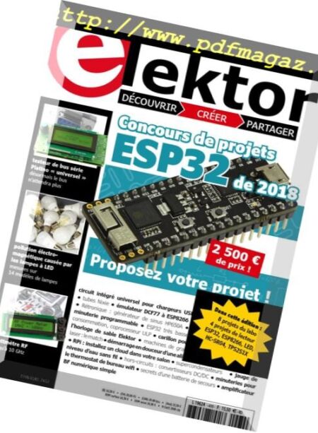 Elektor France – Mars-Avril 2018 Cover