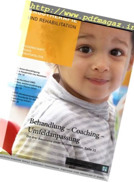 Ergotherapie und Rehabilition – Januar 2018 Cover