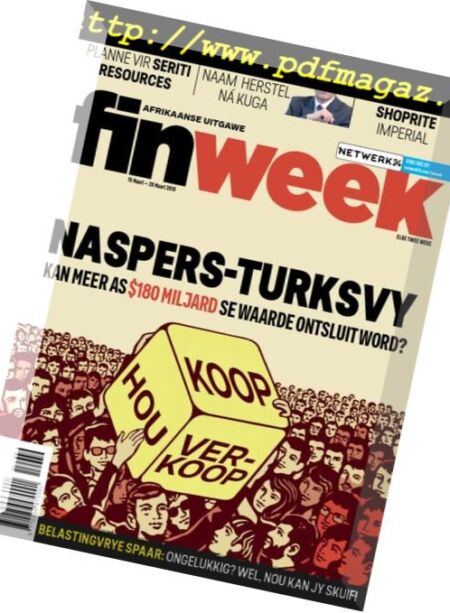 Finweek Afrikaans Edition – Maart 08, 2018 Cover