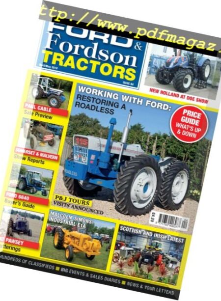 Ford & Fordson Tractors – April-May 2018 Cover