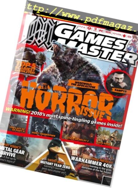 Gamesmaster – April 2018 Cover
