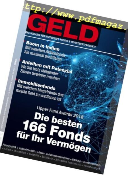 Geld Magazine – Marz 2018 Cover