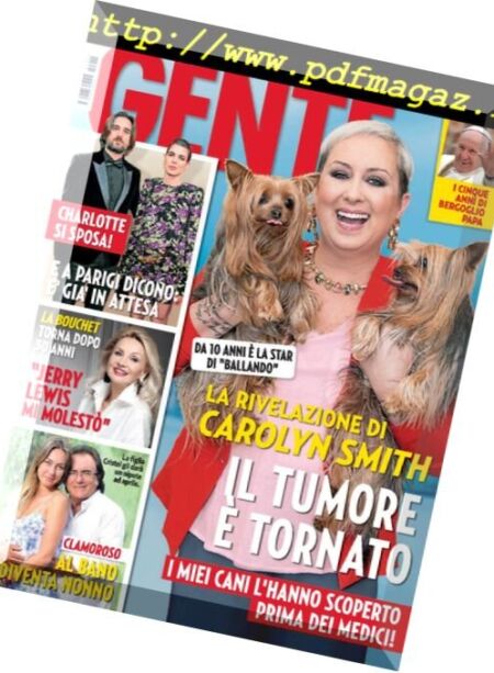Gente Italia – 20 marzo 2018 Cover