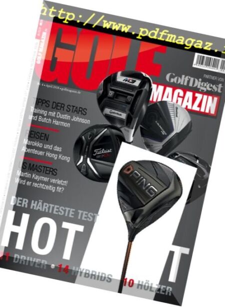 Golf Magazin – April 2018 Cover