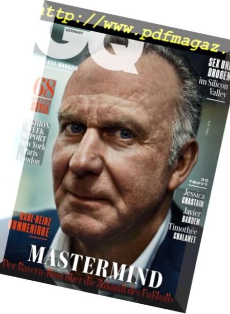 GQ Germany – April 2018 Cover