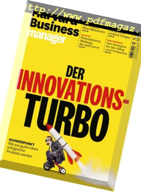 Harvard Business Manager – April 2018 Cover