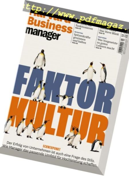 Harvard Business Manager – Marz 2018 Cover