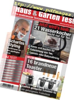 Haus & Garten Test – Marz-April 2018