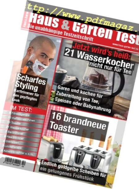 Haus & Garten Test – Marz-April 2018 Cover