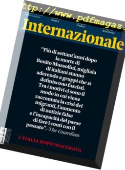 Internazionale – 9 Febbraio 2018