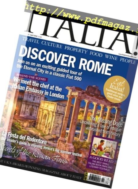 Italia! Magazine – April 2018 Cover