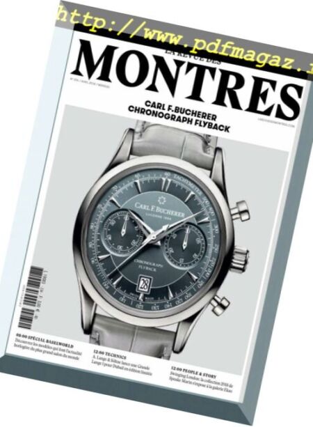 La revue des Montres – avril 2018 Cover