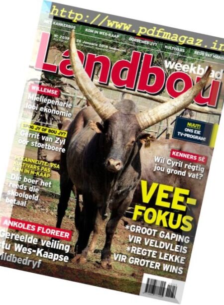 Landbouweekblad – 26 Januarie 2018 Cover