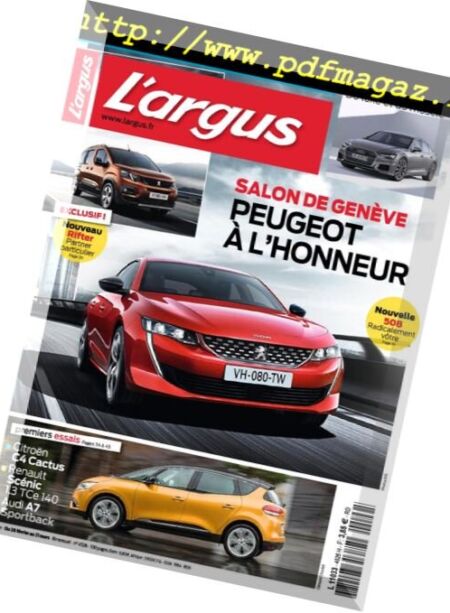 L’Argus – 28 fevrier 2018 Cover