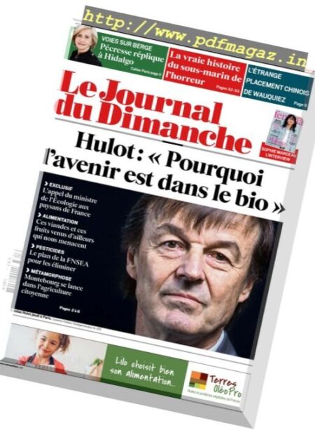 Le Journal du Dimanche – 25 fevrier 2018 Cover