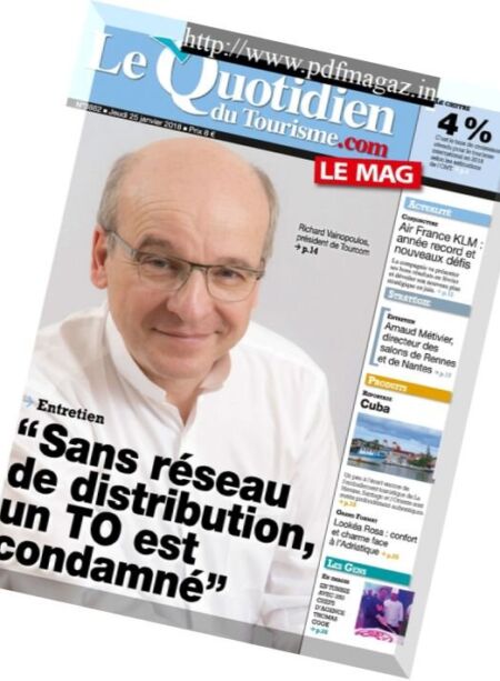 Le Quotidien du Tourisme – janvier 2018 Cover