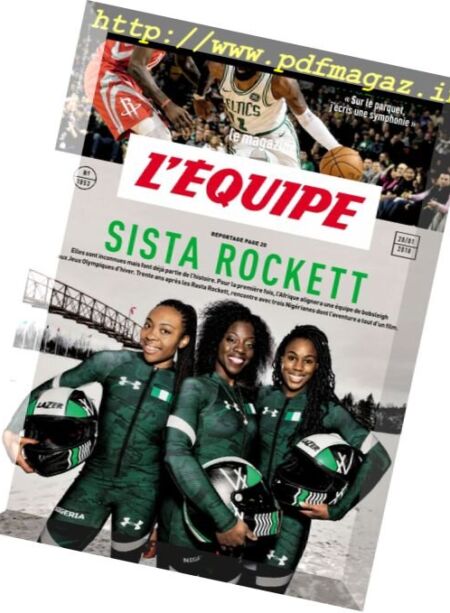 L’Equipe Magazine – 20 janvier 2018 Cover