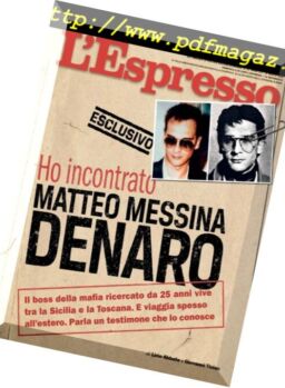 l’Espresso – 25 Marzo 2018