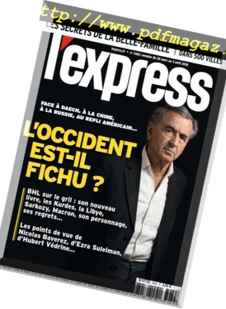 L’Express – 29 mars 2018 Cover