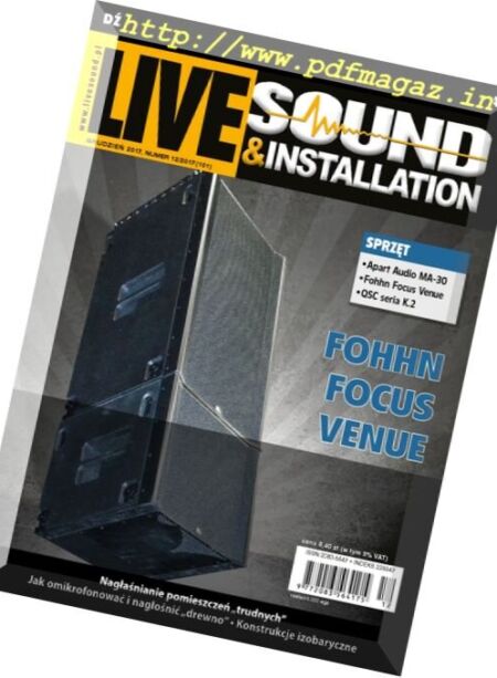 Live Sound & Installation – Grudzien 2017 Cover