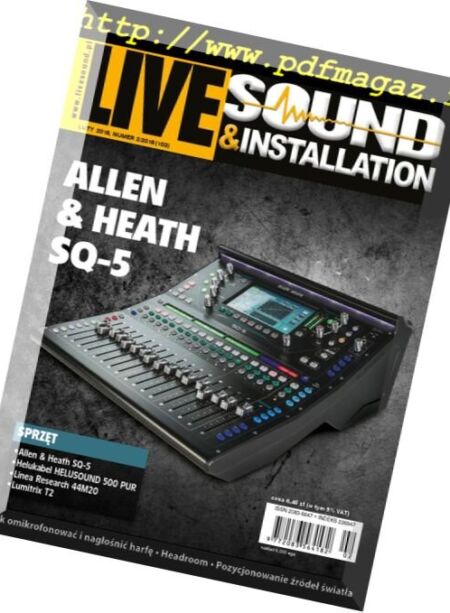 Live Sound & Installation – Luty 2018 Cover