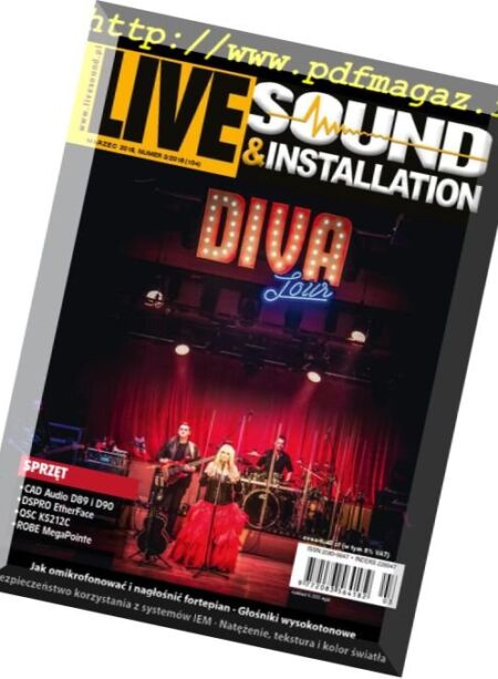 Live Sound & Installation – Marzec 2018 Cover
