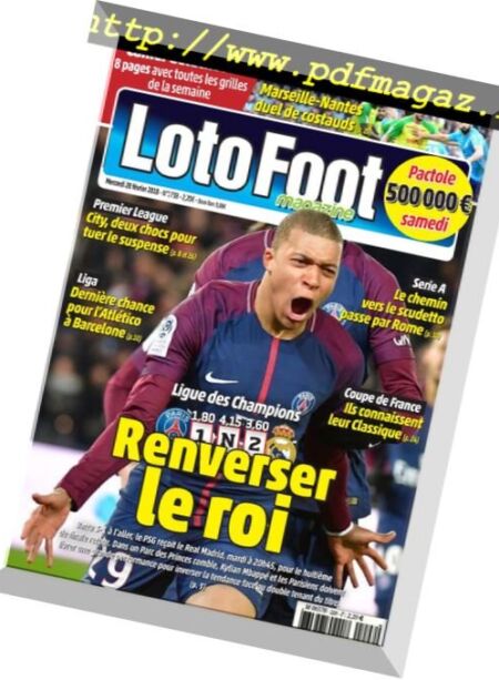 Loto Foot – 28 fevrier 2018 Cover