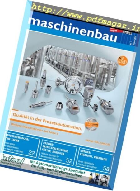Maschinenbau – Januar 2018 Cover