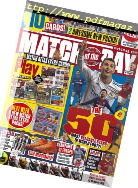 Match of the Day – 13 March 2018 Cover