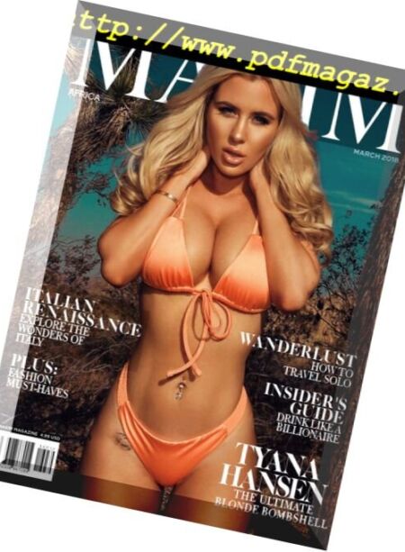 Maxim Africa – March 2018 Cover