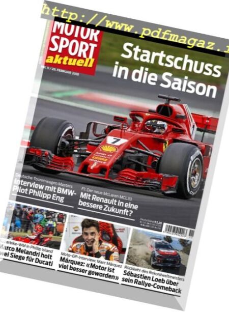 Motorsport Aktuell – 28 Februar 2018 Cover