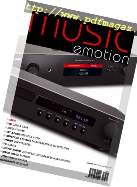 Music Emotion – Januari 2017 Cover